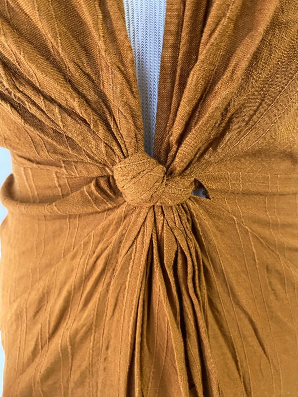 L*Space Womens Amber Brown Down The Line Cover-Up Dress L34429 Sz Small - Picture 5 of 14